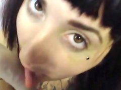 Slutty Tattooed Punk Teen Loves Fucking Her Ass Gold Show